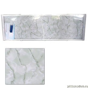 Alavann Оптима Экран для ванн 1,5 м пластик зеленый мрамор (29)