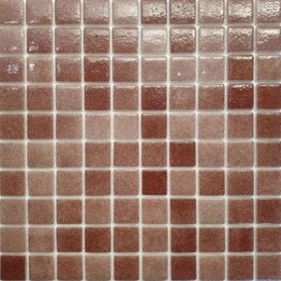 Gidrostroy Стеклянная мозаика QB-101 Коричневая Глянцевая 3x3 31,7x31,7 см