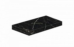 Atlas Concorde Russia Allure Империал Блэк Черная Матовая Ступень Угловая Левая 33x80 см