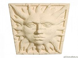 UniStone Солнце Желтый Замковый камень 23,3x31,8x10 см