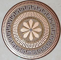 Belleza Калинка Эфес Вставка бежевый круг d 10 см