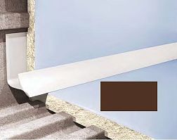 Cezar Профиль для плитки внутренний 7мм тёмно-коричневый 0,7х250 см