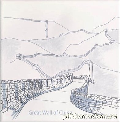 Mainzu Ondulado World-1 Great Wall of China 4 Декор (одна из 6-ти штук комплекта) 20х20