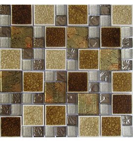 Decor-mosaic Люкс MDL-14 Мозаика (стекло, керамика) 2,3х2,3-4,8х4,8 30х30 см