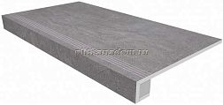 Ametis Spectrum SR01 Grey Серая Неполированная + Подступенок (14,5x120) Ступень 33х120 см