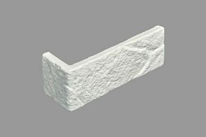 Камнелит Искусственный Камень Кирпич Классик Белый Угол 6,3х23 см