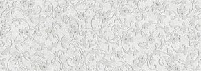 Metropol Ceramica Aliza Art White Белая Матовая Настенная плитка 25x70 см