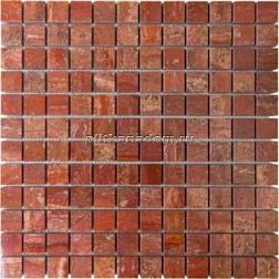 Chakmaks Mosaic Anatolian Stone 23х23 Red Stone Мозаика 30,5х30,5 (2,3х2,3) см