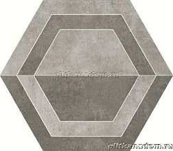 Paradyz Scratch Grys Heksagon B Декор 26х29,8 см