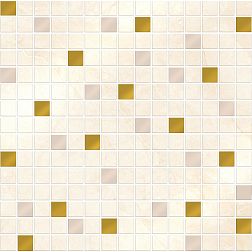 Eurotile Diamonds 87 Золото Бежевая Глянцевая Мозаика 29,5х29,5 см