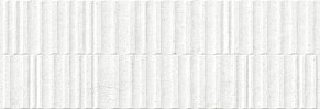Peronda Manhattan White Wavy SP R Белая Структурированная Ректифицированная Настенная плитка 33,3х100 см