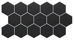 Realonda Ceramica Hex Black  Настенная плитка 51x26.5 см