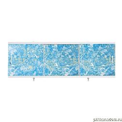Alavann Оптима Экран для ванн 1,5 м пластик светло-синий мрамор (7)