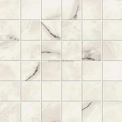 Atlas Concorde Russia Symphonyx Crystal Mosaic Белая Лаппатированная Мозаика 30х30 см