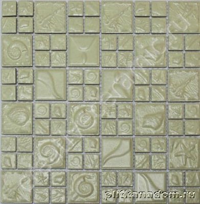 Primacolore Ceramic Mat Mixed Beige Мозаика Ракушки Микс керамогранит 30x30