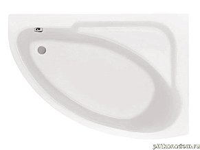 Santek Гоа 1WH112349 Акриловая ванна, асимметричная 150х100 правосторонняя с гидромассажем Базовая