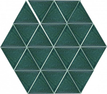 ПентаКерамика Треугольник 4 Настенная плитка ручной работы 14,4х14,4 см