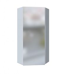 1Marka Зеркало-шкаф угловой Penta 43П 1д. белый глянец