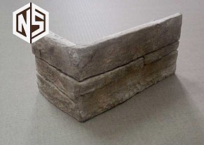 Next Stone Искусственный камень Сланцевый камень Флорентийский сланец Угол 9,5х9х18 (1 компл. = 1,5 пог.м.) см