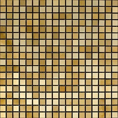 Bertini Mosaic Мозаика из металла Gold metal Мозаика 1,5х1,5 сетка 30,5х30,5