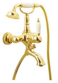 Boheme Tradizionale Oro 283 Смеситель для ванны (душевой комплект), Золото + керамика