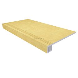 Ametis Spectrum SR04 Yellow Желтая Неполированная + Подступенок (14,5x120) Ступень 33х120 см
