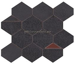 Atlas Concorde Blaze Iron Mosaico Nest (9BNI) Глазурованная керамическая плитка 25,8х29,4 см