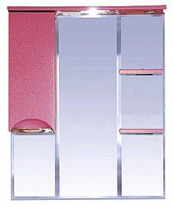Зеркало-шкаф Misty Жасмин 105, цвет розовый
