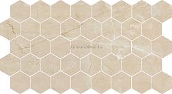 Bode Marble Porcelain BMB1562M1 Nuvola beige  мозаика полированная 26,7х30,8 см