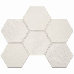 Estima Luna LN00-TE00 Hexagon White Белая Неполированная Мозаика 25х28,5 см