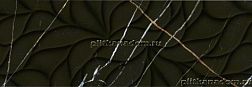 Eletto Ceramica Black&Gold Struttura Коричневая Глянцевая Настенная плитка 24,2х70 см