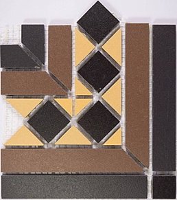 Керамика будущего(CF Systems) Метлахская плитка Джульетта Коричневый Матовый Угол 14,4x16,4x16,4
