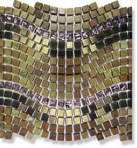 Bars Crystal Stone Collection Wave Copper PT128-1 Мозаика 29,8x31 см