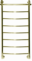 Полотенцесушитель водяной Ника Arc ЛД ВП 8-Br, 120 x 40 см с полочкой, цвет бронза