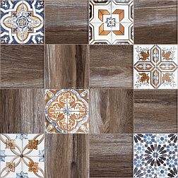 N-ceramica Cubes Wenge Dеcor Напольная плитка 30х30 см