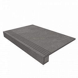 Estima Luna LN03 Anthracite Черная Неполированная + Подступенок (14,5x120) Ступень 33х120 см