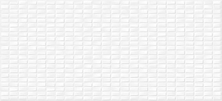 Cersanit Pudra PDG053D Мозаика рельеф белый Настенная плитка 20х44 см