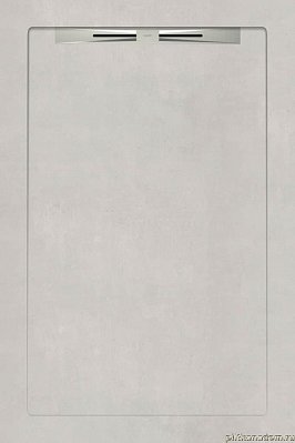 Aquanit Slope Душевой поддон из керамогранита, цвет Beton Beyaz, 90x135