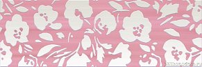 Пиастрелла Синара Ария Декор 04-01-1-17-03-41-1306 Розовый цветы 20х60 см