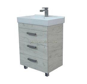 Mirsant Мальта 60 тумба напольная дуб белый
