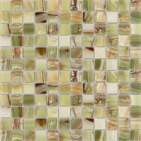 Caramelle Pietrine 7 мм Onice Jade Verde Pol Мозаика 29,8х29,8х0,7 (2,3х2,3) см