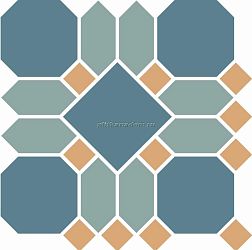 Top Cer Portree Blue Sheet Синяя Матовая Мозаика 29,5x29,5 см