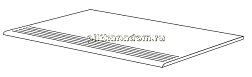 Casalgrande Padana Marmoker Bardiglio Imperiale Gradino Stair Tread Naturale Ступень 29,5х59 см