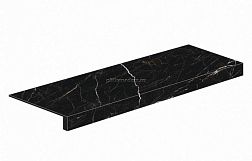 Atlas Concorde Russia Allure Империал Блэк Черная Лаппатированная Ступень Фронтальная 33x160 см