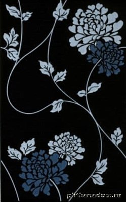 British Ceramic Tile Laura Ashley Isadore Floral Black Wall Настенная плитка 24.8x39.8