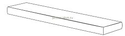 Gardenia Orchidea Just Life Gradone Ang. DX Grigio Ступень угловая правая 4x32x100 см
