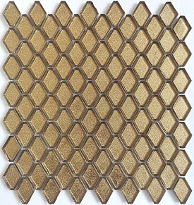 Caramelle Alchimia Diamanti D Oro Желтая Матовая Мозаика 28,2х31х6 (2,4х4,2) см
