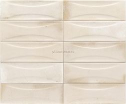 Equipe Hanoi Arco White Белая Глянцевая Настенная плитка 6,5x20 см