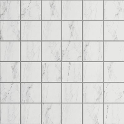 Ametis Supreme SM01 Platinum Белая Полированная Мозаика 30х30 (5х5) см