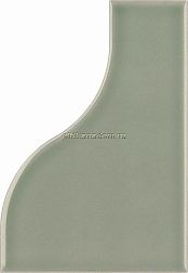 Equipe Curve 28865 Aquarium Matt Зеленая Матовая Настенная плитка 8,3x12 см